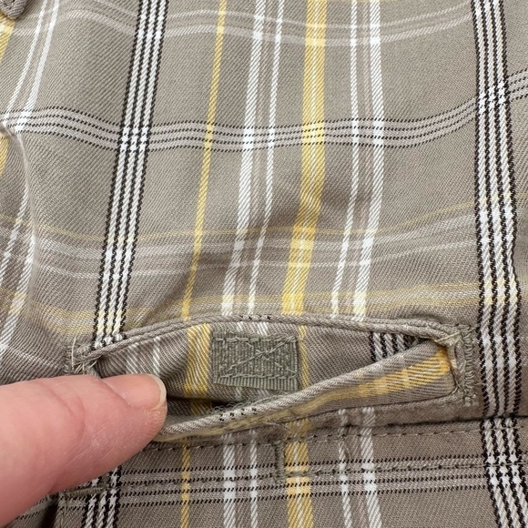 CABELA’S Men’s Angler Plaid Tan/Yellow Button Down Shirt Size XL Regular - Picture 10 of 15